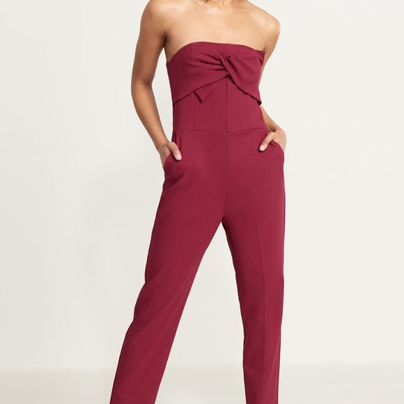 Dynamite Raspberry Pink Strapless Jumpsuit - Small - Picture 1 of 7